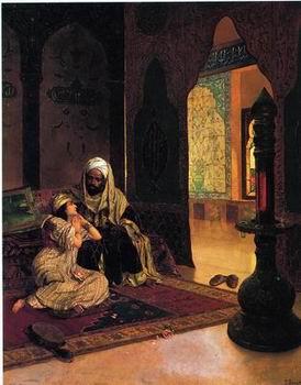  Arab or Arabic people and life. Orientalism oil paintings 593
